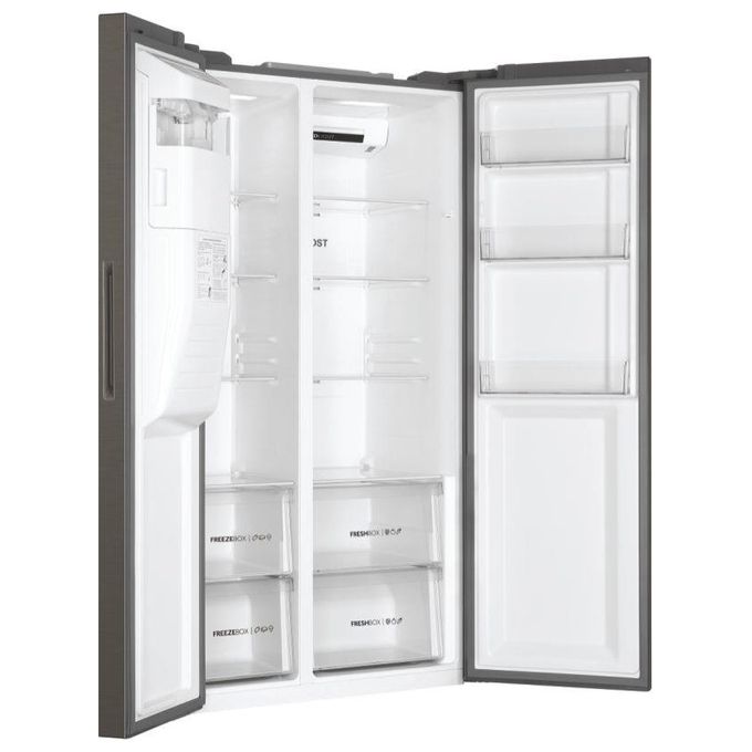 Haier HSR3918FIMP Serie 3 Frigorifero Side by Side 2 porte Total No Frost 504 Litri Compressore Inverter Inox Classe F