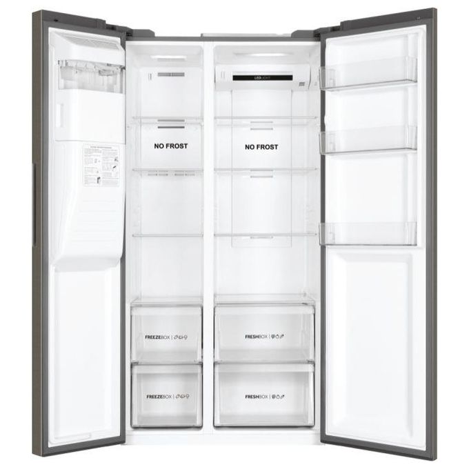 Haier HSR3918FIMP Serie 3 Frigorifero Side by Side 2 porte Total No Frost 504 Litri Compressore Inverter Inox Classe F