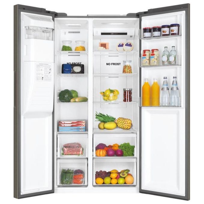 Haier HSR3918FIMP Serie 3 Frigorifero Side by Side 2 porte Total No Frost 504 Litri Compressore Inverter Inox Classe F