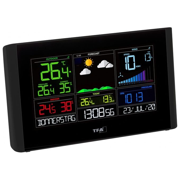 TFA Dostmann 35.8001.01 VIEW BREEZE WLAN Stazione Meteo Radiocontrollata Nero