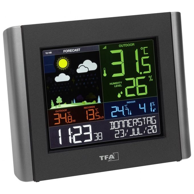 TFA Dostmann 35.8000.01 VIEW METEO WLAN Stazione Meteo Radiocontrollata Nero