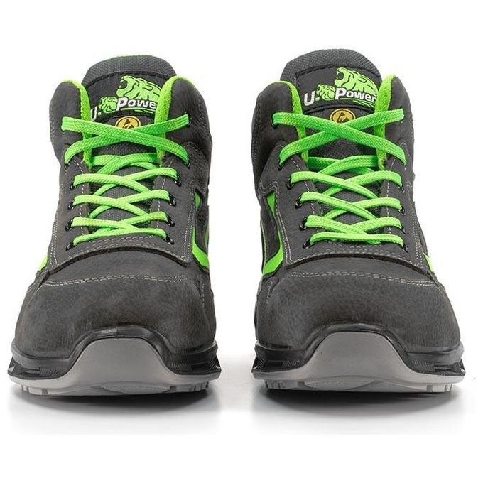 U-Power Scarpe antinfortunistiche HUMMER S3 CI Nero-Verde taglia 42