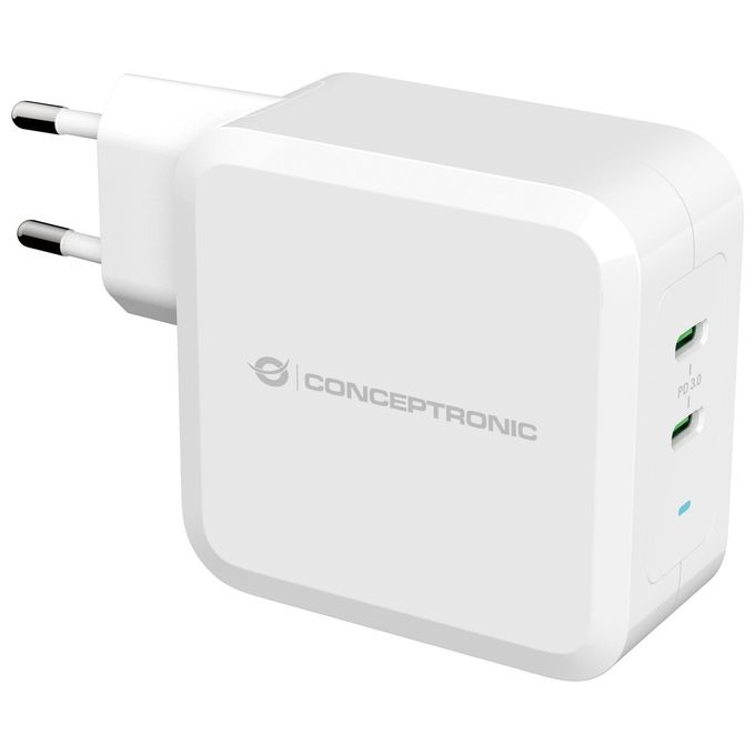 Conceptronic ALTHEA08W Caricatore Usb-C Gan a 3 Porte da 100W Bianco