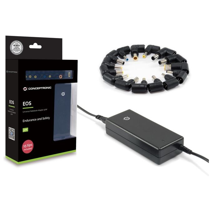 Conceptronic CNB90T15 Alimentatore Universale per Notebook 90W