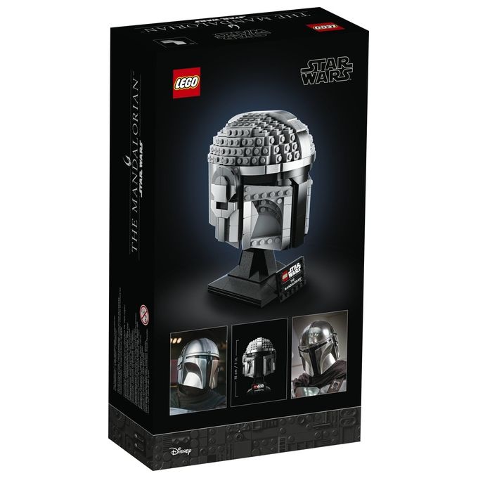 LEGO Star Wars 75328 Casco del Mandaloriano, Elmo da Collezione, Regalo per Adulti da Esposizione di Guerre Stellari