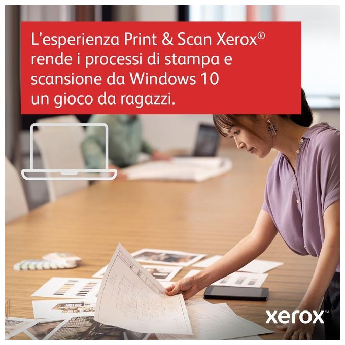 Xerox Stampante Multifunzione B225 Laser A4 34ppm Wireless con ADF e 2 Vassoi