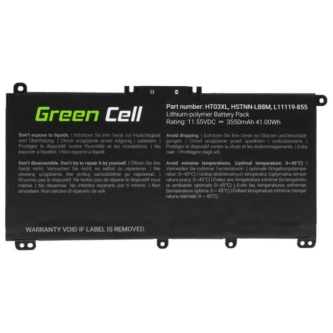 Green Cell Batteria per Notebook HT03XL L11119-855 per HP