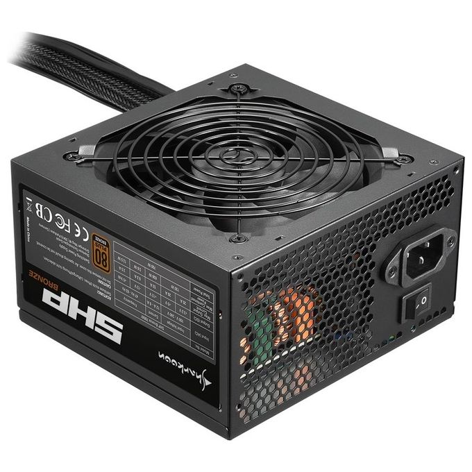 Sharkoon SHP-BRONZE-700W Alimentatore 700W 80Plus Bronze Ryzen Compatibile 120mm Low Noise Fan