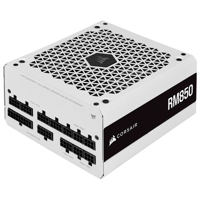 Corsair RM850 Alimentatore per Pc 850W Modulare 80+ Gold PFC Attivo ATX White