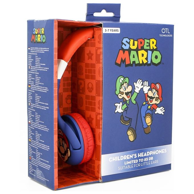 4Side Super Mario Cuffie Gaming per Bambino