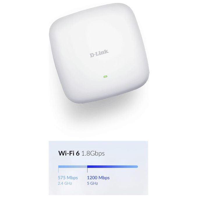 D-Link AX1800 Access Point Wi-Fi 6 Dual-Band Poe