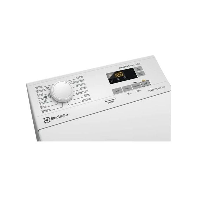 Electrolux EW6T562L serie 600 SensiCare Lavatrice Carica dall'Alto  6Kg  Classe D Centrifuga 1151 giri Programmi stiratura con trattamento vapore SteamSystem 908x397x599