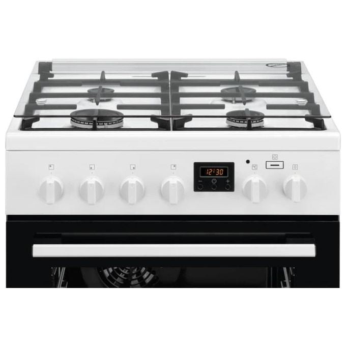 Electrolux LKK640200W Cucina a Gas con Forno Elettrico Multifunzione 4 Fuochi Classe energetica A 60x60 cm Bianco