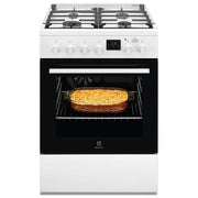 Electrolux LKK640200W Cucina a Gas con Forno Elettrico Multifunzione 4 Fuochi Classe energetica A 60x60 cm Bianco