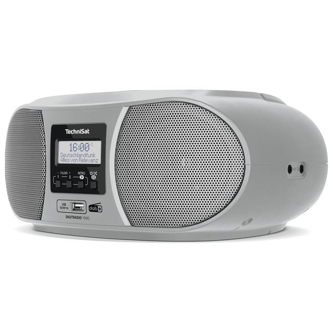 Technisat DigitRadio 1990 Stereo con Radio DAB-FM e Lettore CD Argento