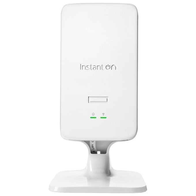 Hewlett Packard Enterprise S0J33A HPE Networking Instant On AP22D Access Point Wi-Fi 6 con Switch 4x 1 GBit 2,5 GBit Uplink Alimentazione PoE e PSU Incluso colore Bianco