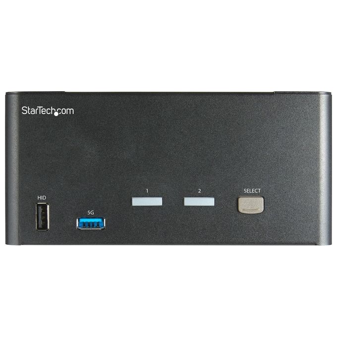 StarTech.com KVM Switch Displayport a Due Porte e Triplo Monitor Dp Commutazione con Tasti di Scelta Rapida