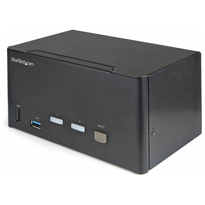 StarTech.com KVM Switch Displayport a Due Porte e Triplo Monitor Dp Commutazione con Tasti di Scelta Rapida