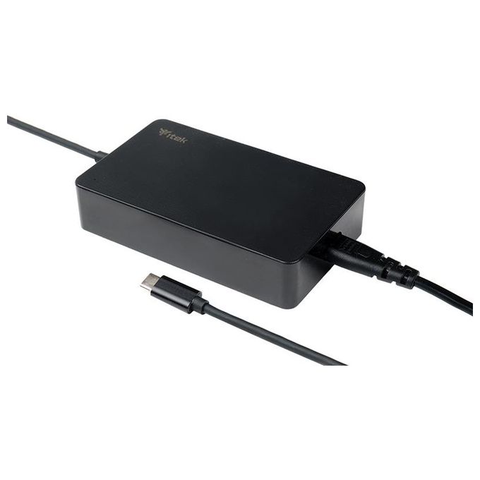ITek ITNBSDC90 Alimentatore Universale per Notebook e Dispositivi Usb-C 90W Slim Design