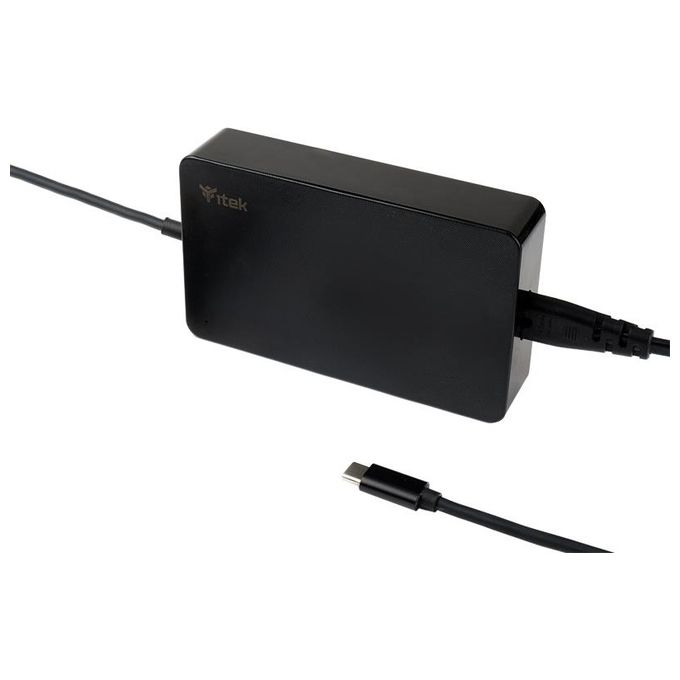 ITek ITNBSDC90 Alimentatore Universale per Notebook e Dispositivi Usb-C 90W Slim Design