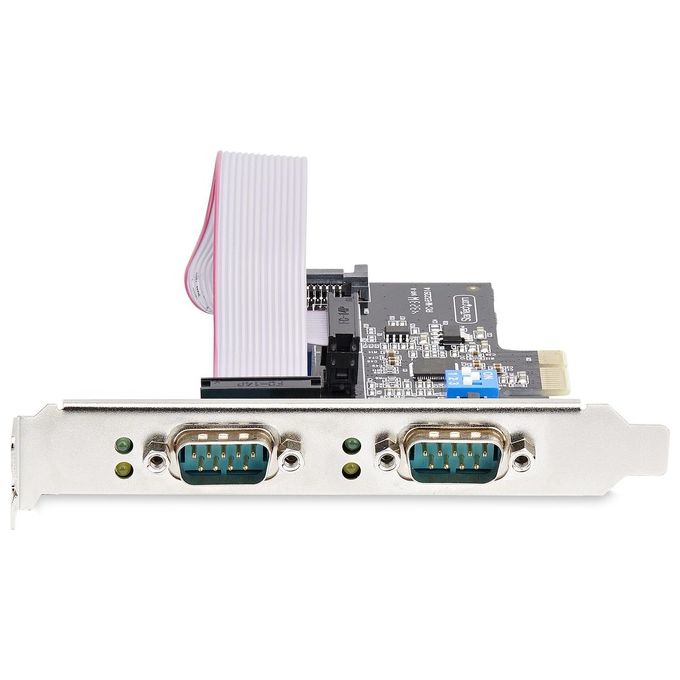 StarTech.com Scheda Seriale Pcie a 2 Porte Scheda Pci Express a Doppia Porta Rs232-rs422-rs485 (Db9)