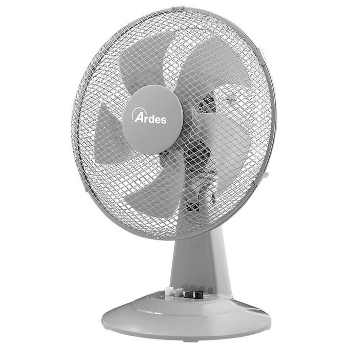 Ardes Ventilatore da Tavolo 30cm Steelo30 3 Velocita' Grigio per un Comfort Ottimale in Ogni Stanza