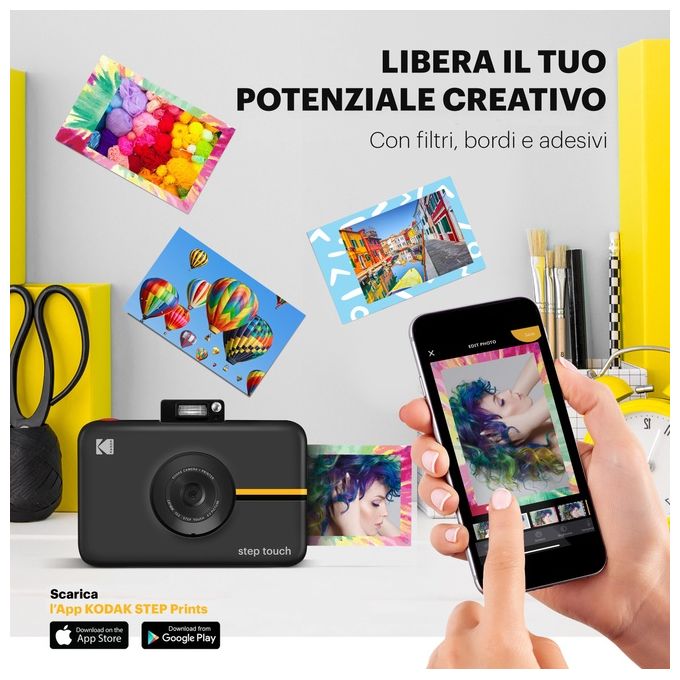 Kodak Step Touch 13Mp a Stampa Istantanea Ink Bianco