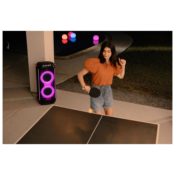 JBL PartyBox 710 Cassa Altoparlante Wireless Bluetooth con Effetti Luce Speaker Portatile Impermeabile IPX4 Ingressi Microfono e Strumenti Nero