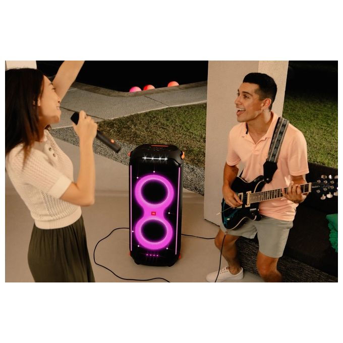 JBL PartyBox 710 Cassa Altoparlante Wireless Bluetooth con Effetti Luce Speaker Portatile Impermeabile IPX4 Ingressi Microfono e Strumenti Nero