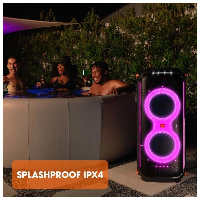JBL PartyBox 710 Cassa Altoparlante Wireless Bluetooth con Effetti Luce Speaker Portatile Impermeabile IPX4 Ingressi Microfono e Strumenti Nero
