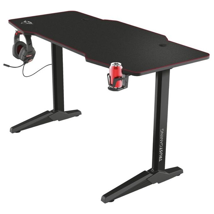 Trust GXT 1175 Scrivania Gaming Imperius XL Nero-Rosso