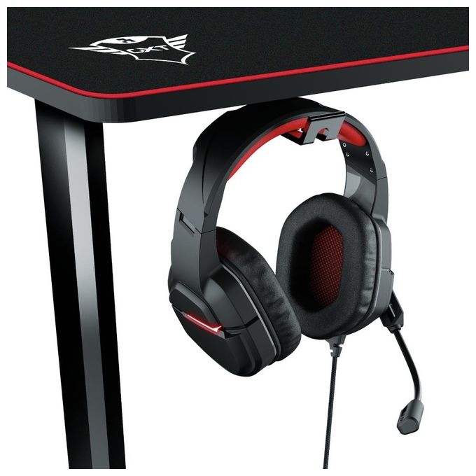 Trust GXT 1175 Scrivania Gaming Imperius XL Nero-Rosso