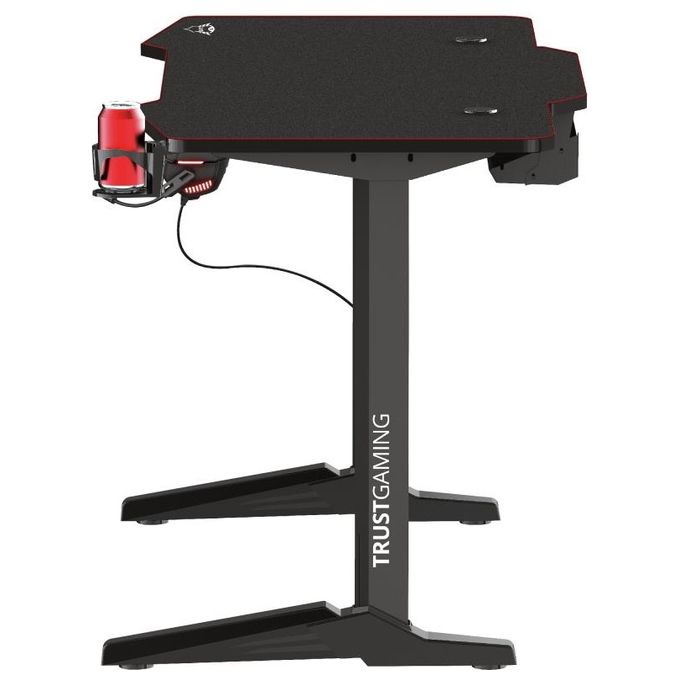 Trust GXT 1175 Scrivania Gaming Imperius XL Nero-Rosso