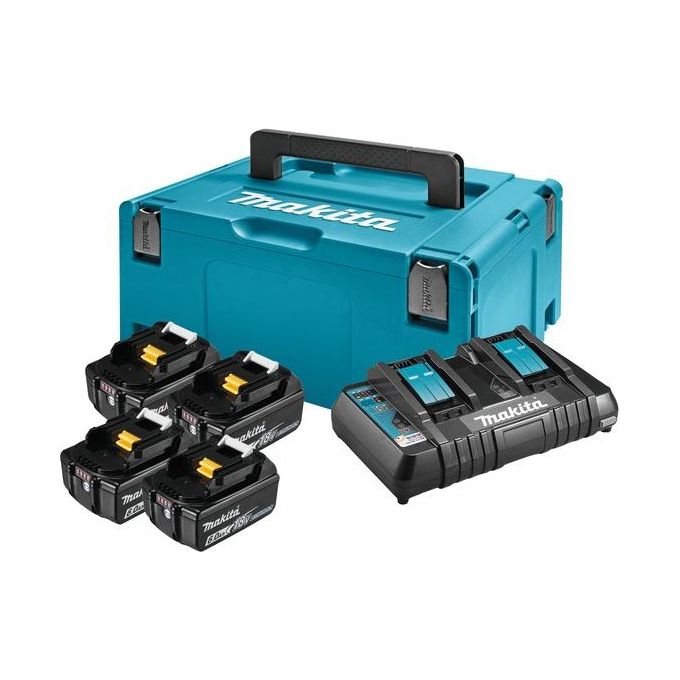 Makita Energy Set 198091-4 4x BL1860B  DC18RD
