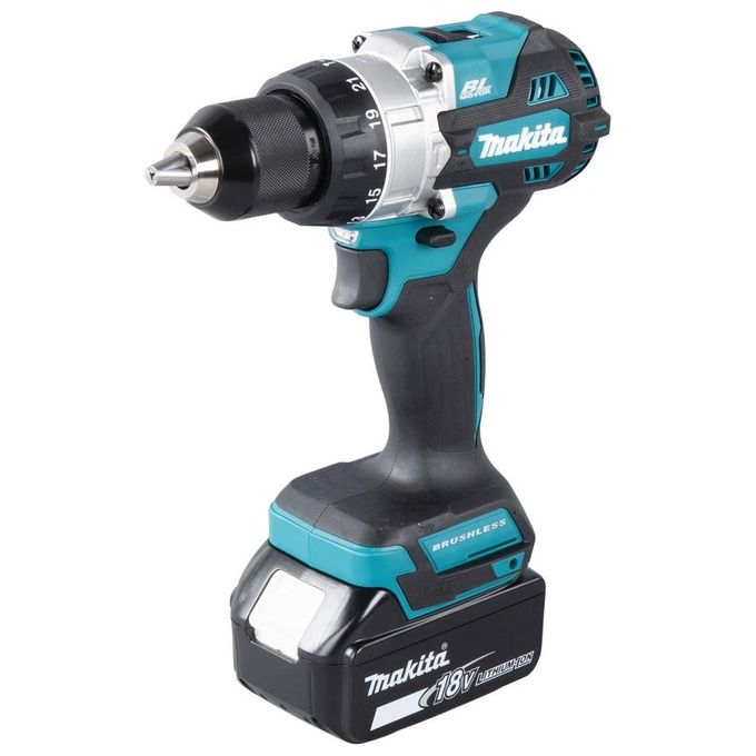 Makita DHP486RTJ Trapano Avvitatore a Percussione di 2 x 5.0 Ah Batterie e Caricatore Fornito in una Custodia MakPac