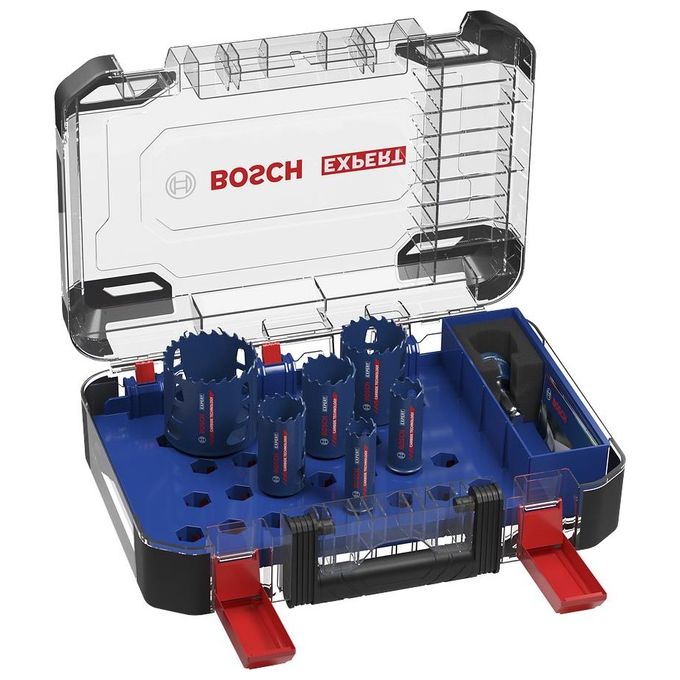 Bosch 14x Set di Seghe a Tazza Expert Tough Material per Legno con Metallo Diametro 20-76mm