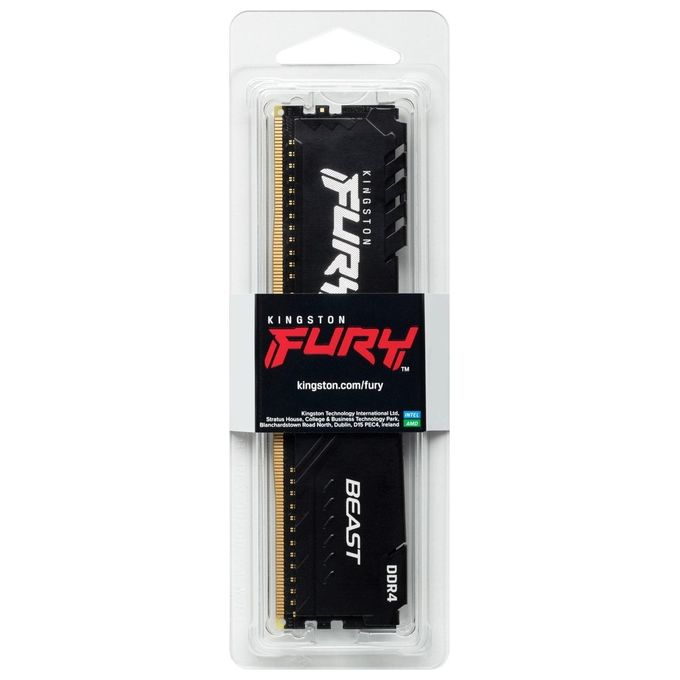 Kingston FURY Beast Memoria Ram 32GB 3200MHz DDR4 CL16 DIMM Black