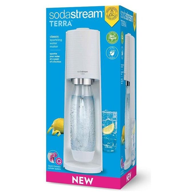Sodastream Gasatore d'Acqua Terra Nero 1 Bottiglia da 1 Litro 1 Cilindro Co2