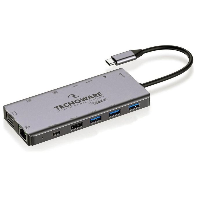 Tecnoware FHUB17692 Hub Usb Type-C Hub 13 in 1 Adapter