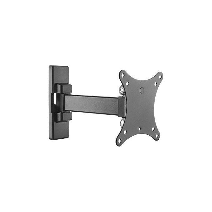 Link staffa a muro 2 snodi per monitor 13-27'' fino a vesa 100x100 orientamento verticale e orizzontale