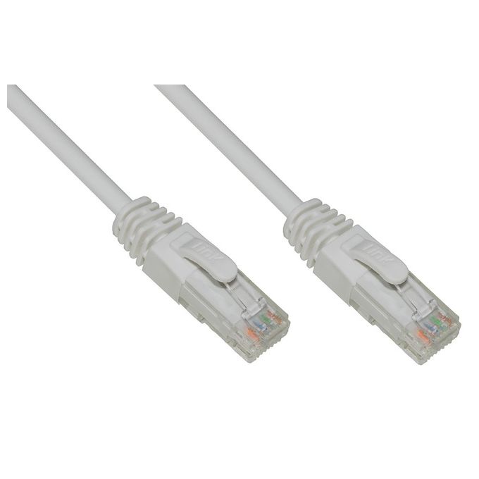 Link Cavo di Rete Categoria 6a Non Schermato Utp Awg24 Grigio Halogenfree 025mt