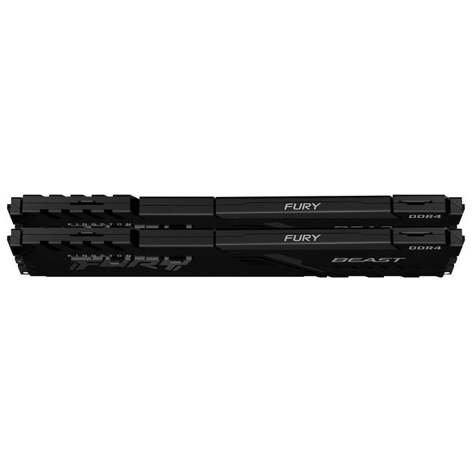 Kingston Kit di memoria FURY Beast 16 GB (2 x 8 GB) 3200 MHz DDR4 CL16 per PC Kit de 2 KF432C16BBK2-16 16 GB Kit da 2 3200 MHz 8 GBit