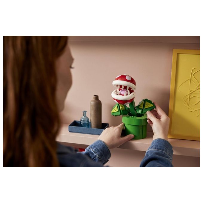 LEGO Super Mario 71426 Pianta Piranha, Personaggio Snodabile con Tubo e 2 Monete, Kit Modellismo per Adulti, Idea Regalo