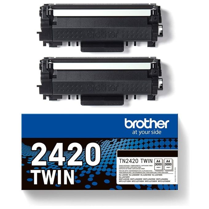 Brother Toner N 3K PK2 Toner 2 Pezzi Originale