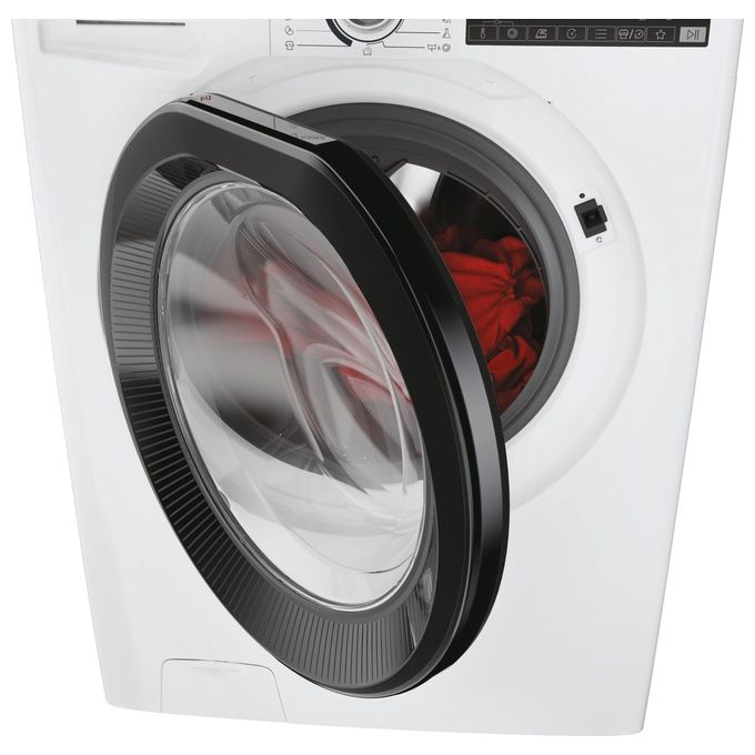 Hoover H3WPS4376TAMB6-S H-Wash 350 Lavatrice Slim 7 Kg 1300 rpm Classe A Inverter Vapore Wi-Fi (85x60x44 cm) colore Bianco