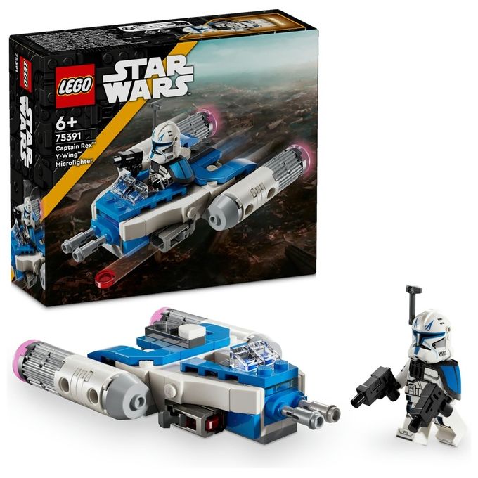 LEGO Star Wars Microfighter Y Wing Captain Rex set costruzione 99 pezzi 6 anni e piu'