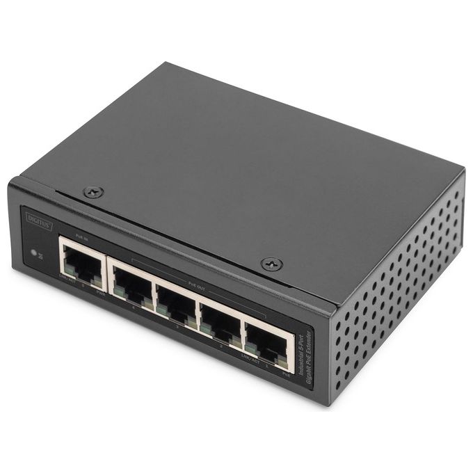 Digitus Digitus Extender Industriale 5 Porte Gigabit Poe