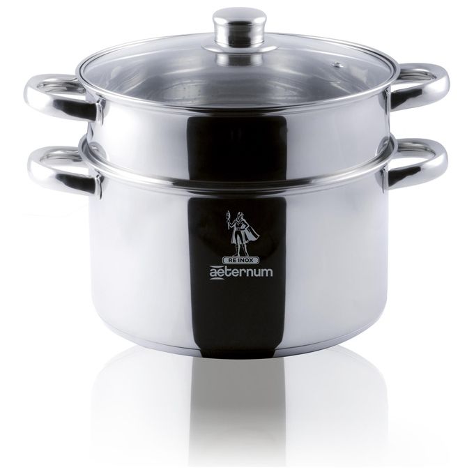 Aeternum Vaporiera la Divina Re Inox Pentola con Coperchio