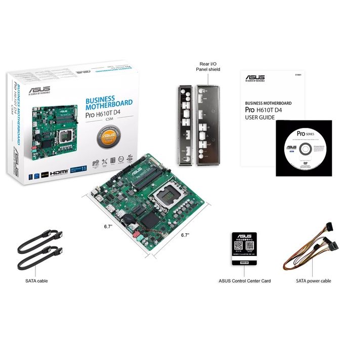 ASUS Pro H610T D4-CSM Intel H610 LGA 1700 mini ITX