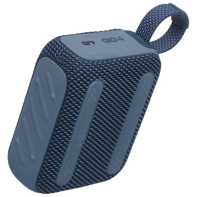 JBL GO 4 Speaker Bluetooth Portatile Altoparlante Wireless con Design Compatto Waterproof e Resistenza alla Polvere IP67 fino a 7 h di Autonomia USB Compatibile con App Portable Blu
